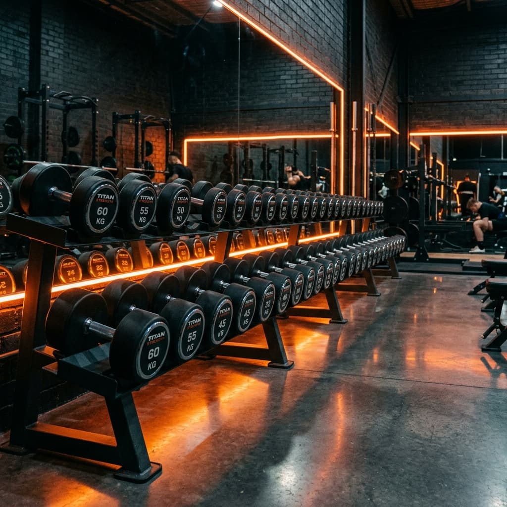 Custom Steel Dumbbell Set